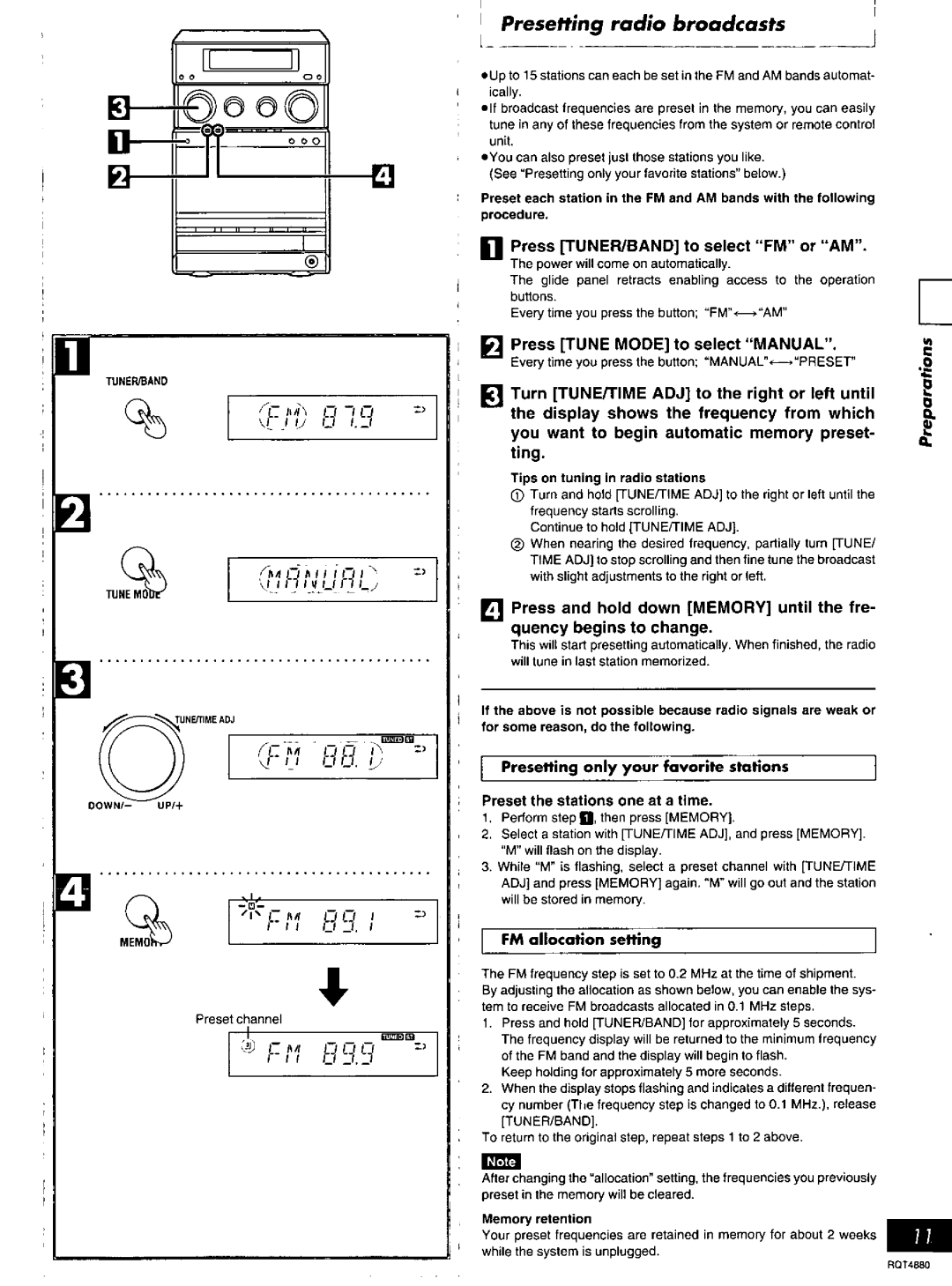 Panasonic SC-PM20 manual 