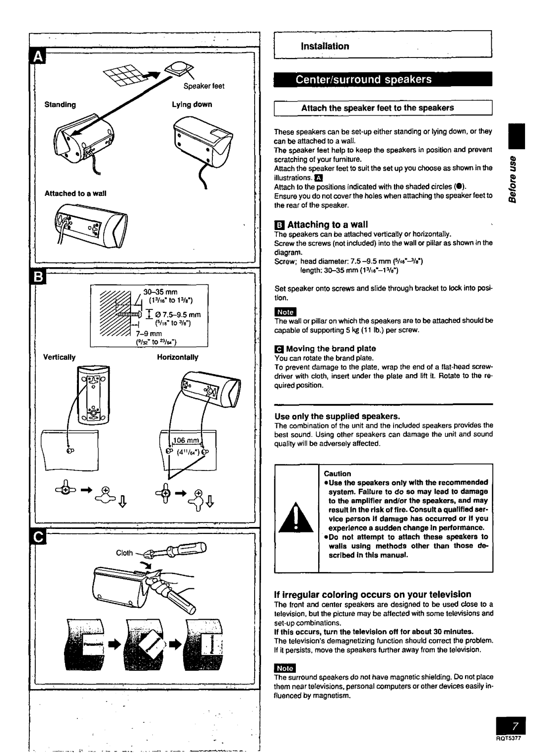 Panasonic SC-PM88, SC-PM08 manual 