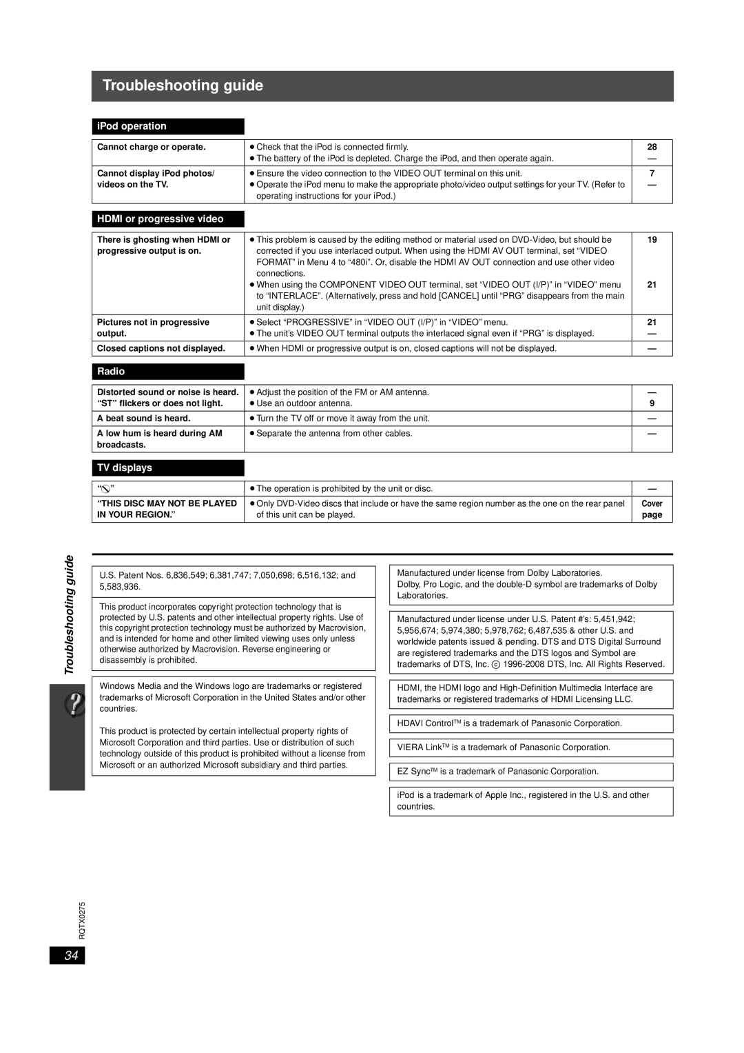 Panasonic SC-PT665 manual Guide, This Disc MAY not be Played, Your Region 