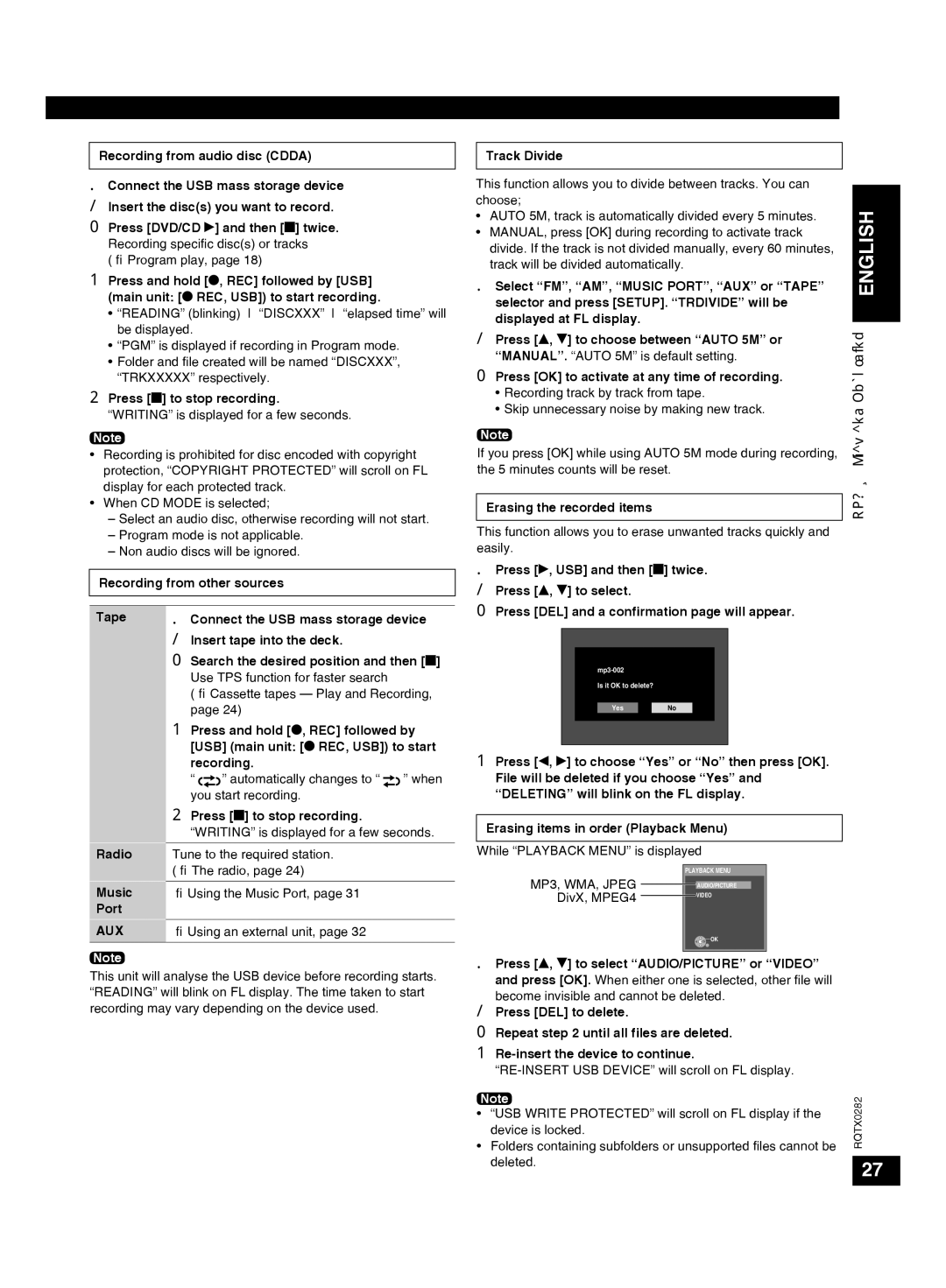 Panasonic SC-VK680 manual Aux 