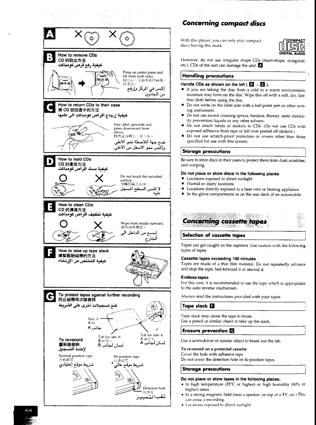 Panasonic SCAK50 manual 