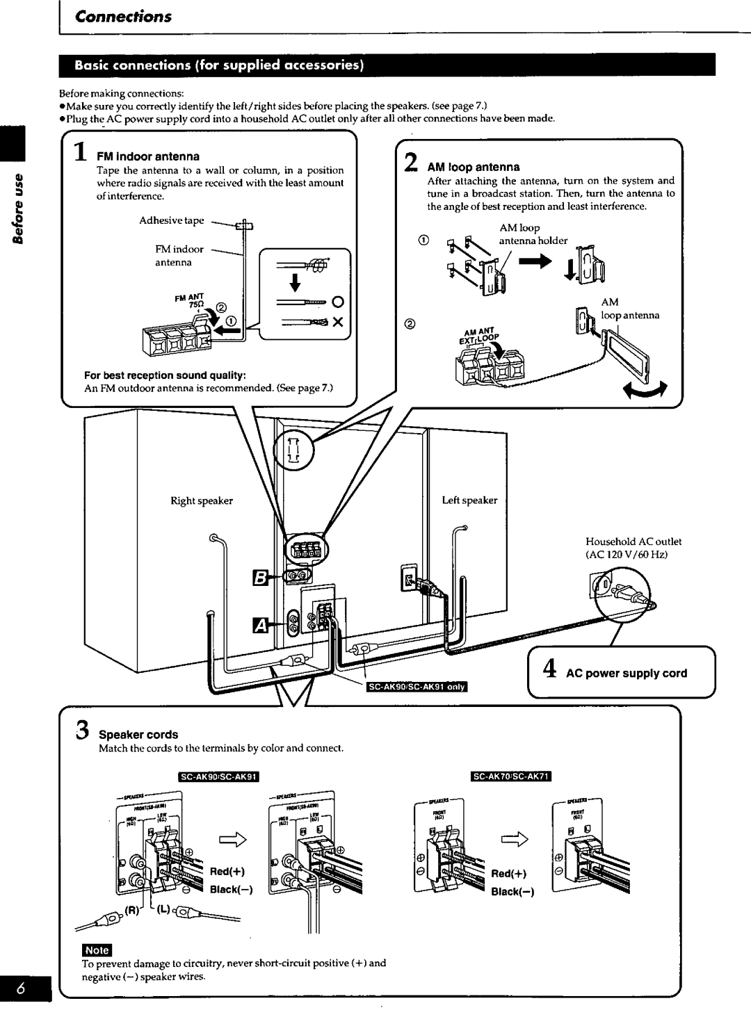 Panasonic SCAK70, SCAK91, SCAK71, SC-AK90 manual 