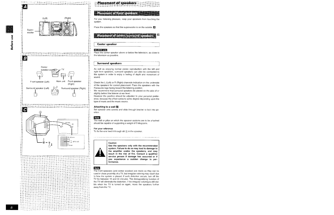 Panasonic SCAK95, SCAK75 manual 