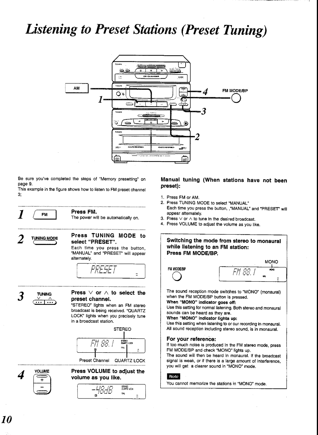 Panasonic SCCH52 manual 