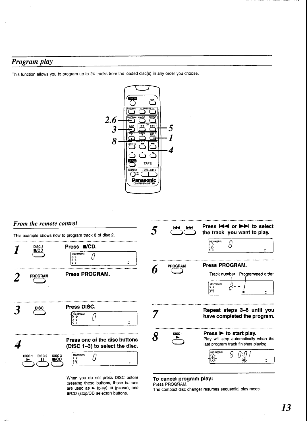 Panasonic SCCH52 manual 