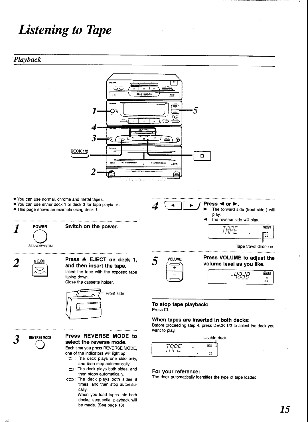 Panasonic SCCH52 manual 