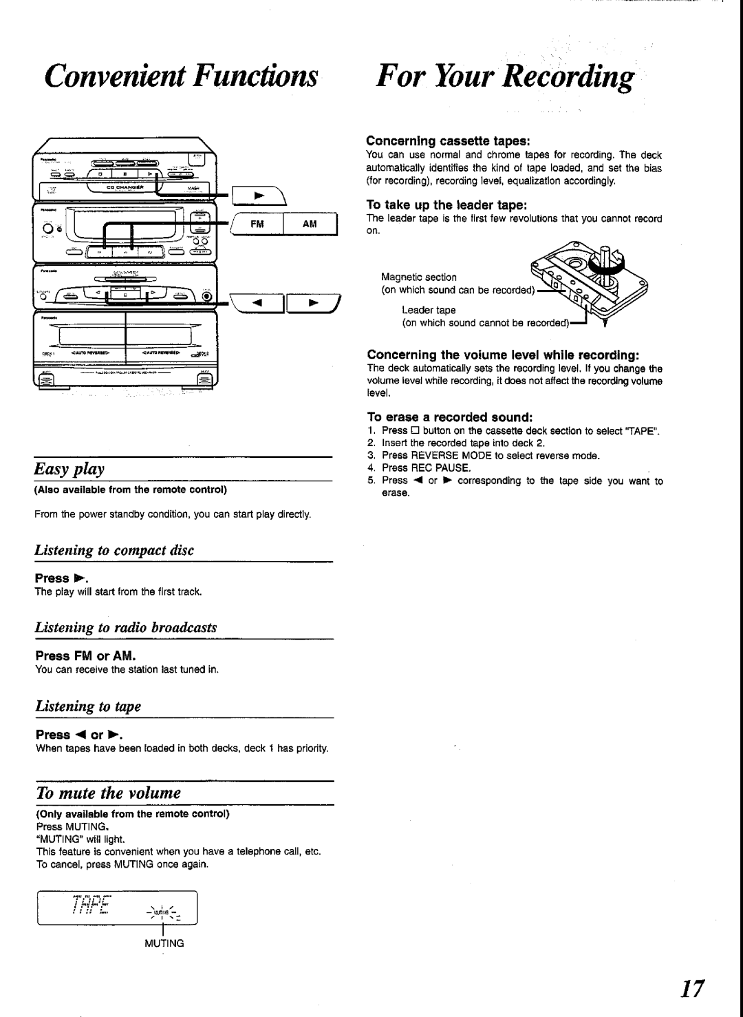 Panasonic SCCH52 manual 