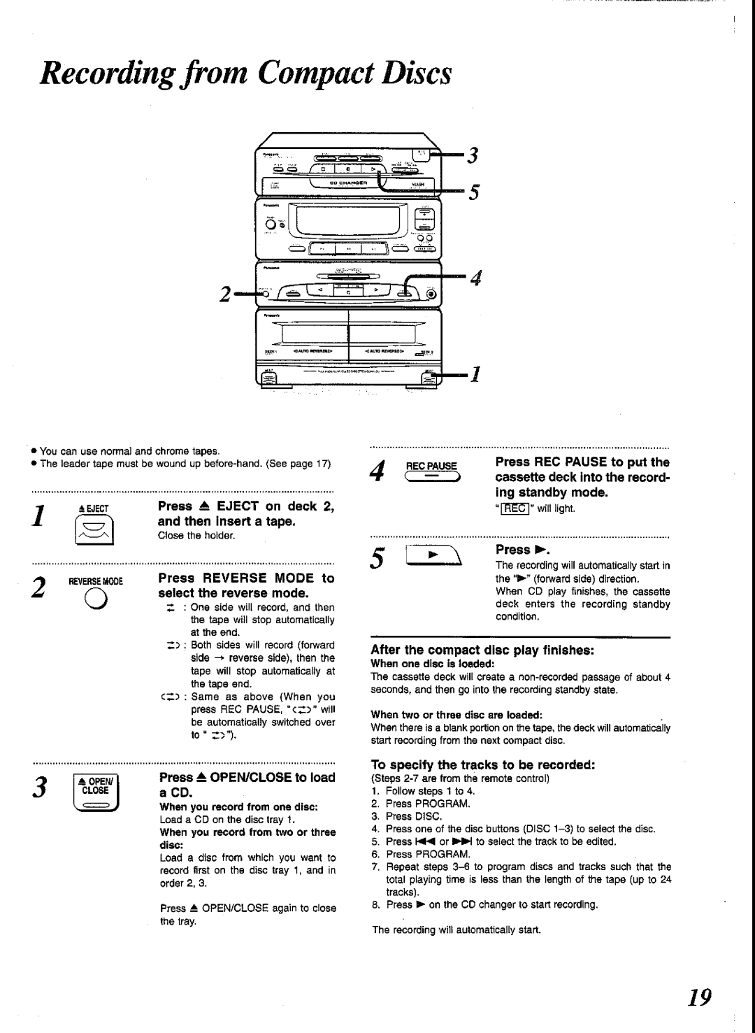 Panasonic SCCH52 manual 