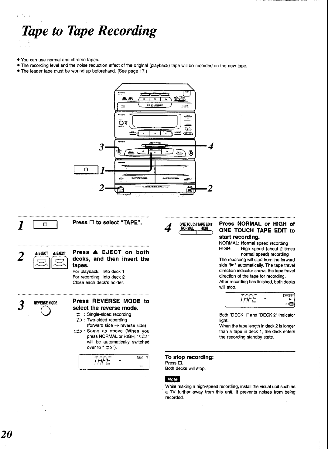 Panasonic SCCH52 manual 