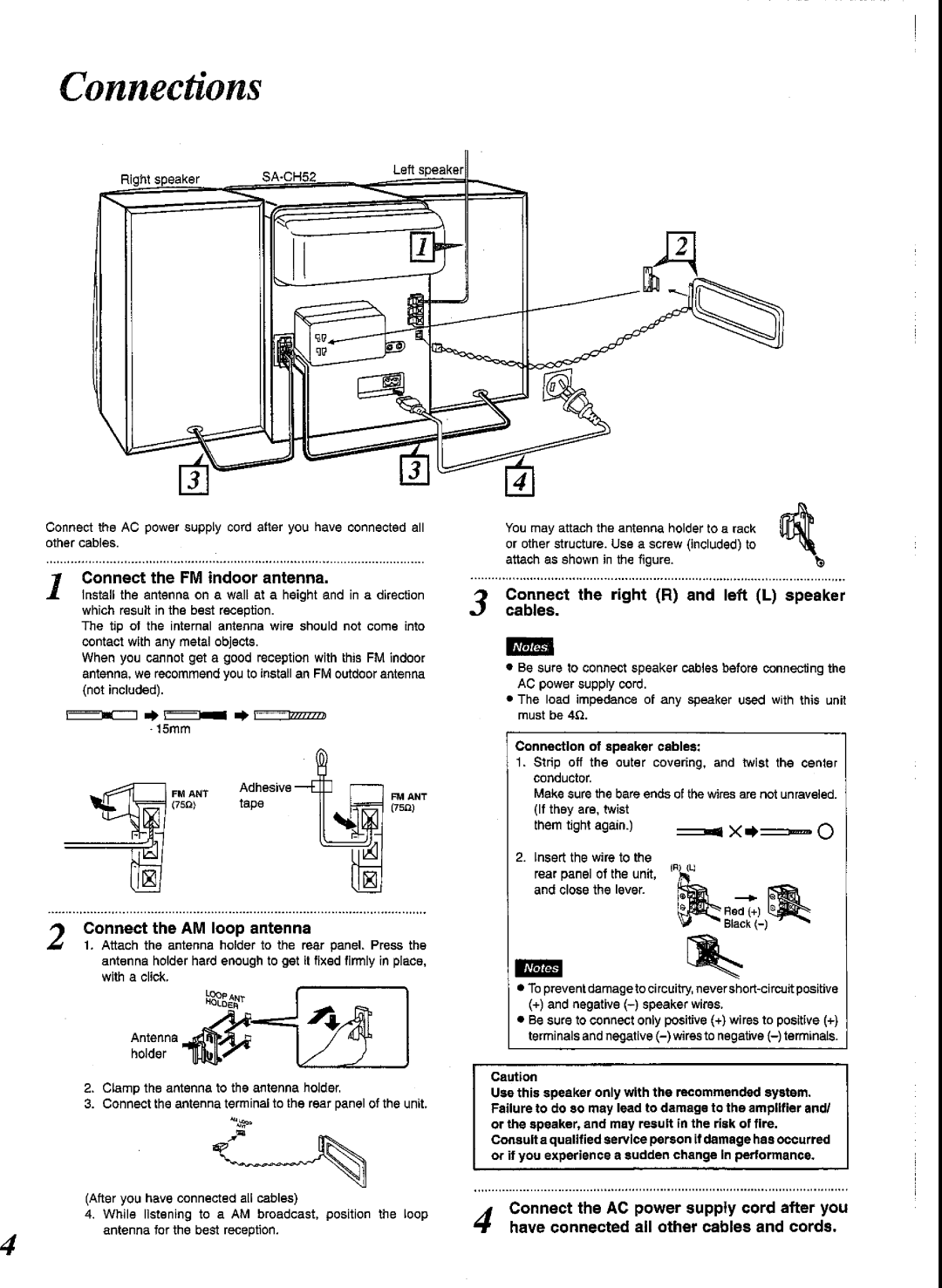 Panasonic SCCH52 manual 