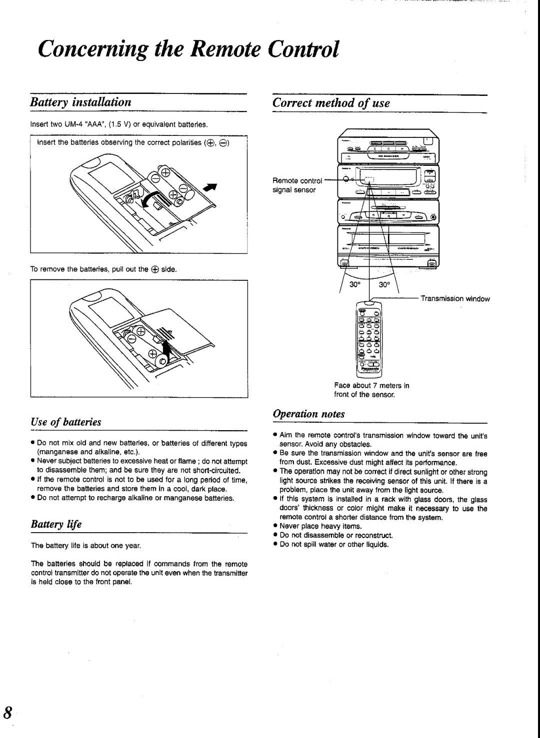 Panasonic SCCH52 manual 