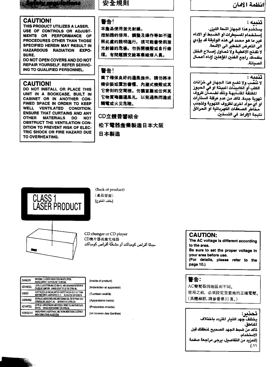 Panasonic SCEH60 manual 