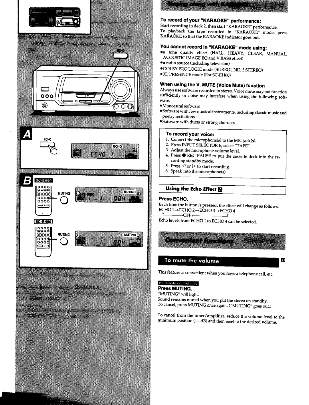 Panasonic SCEH60 manual 