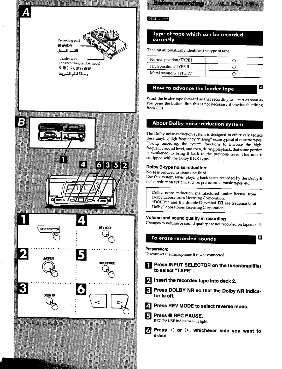 Panasonic SCEH60 manual 