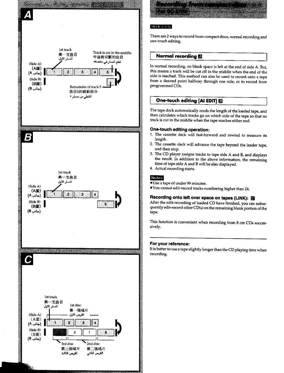 Panasonic SCEH60 manual 