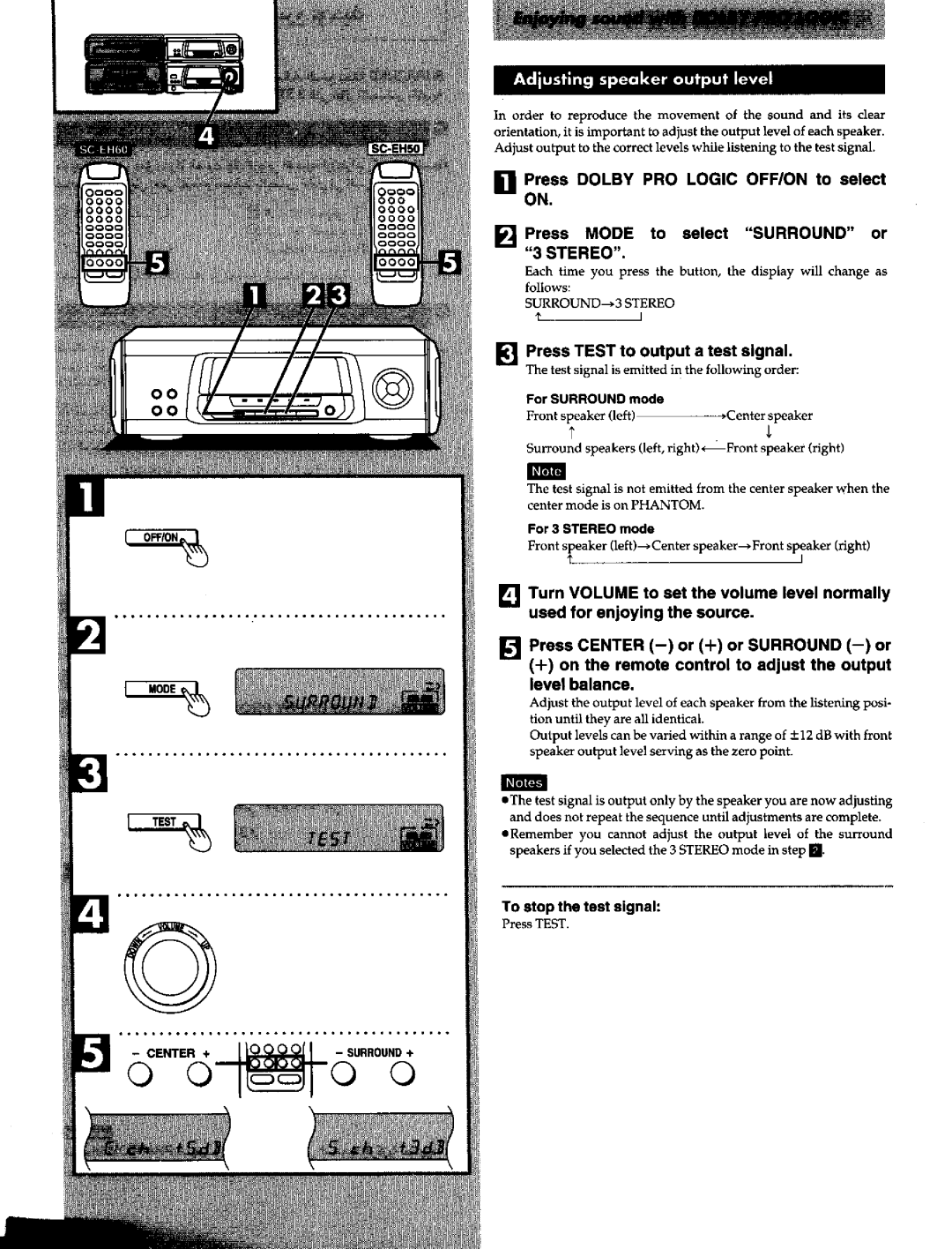 Panasonic SCEH60 manual 