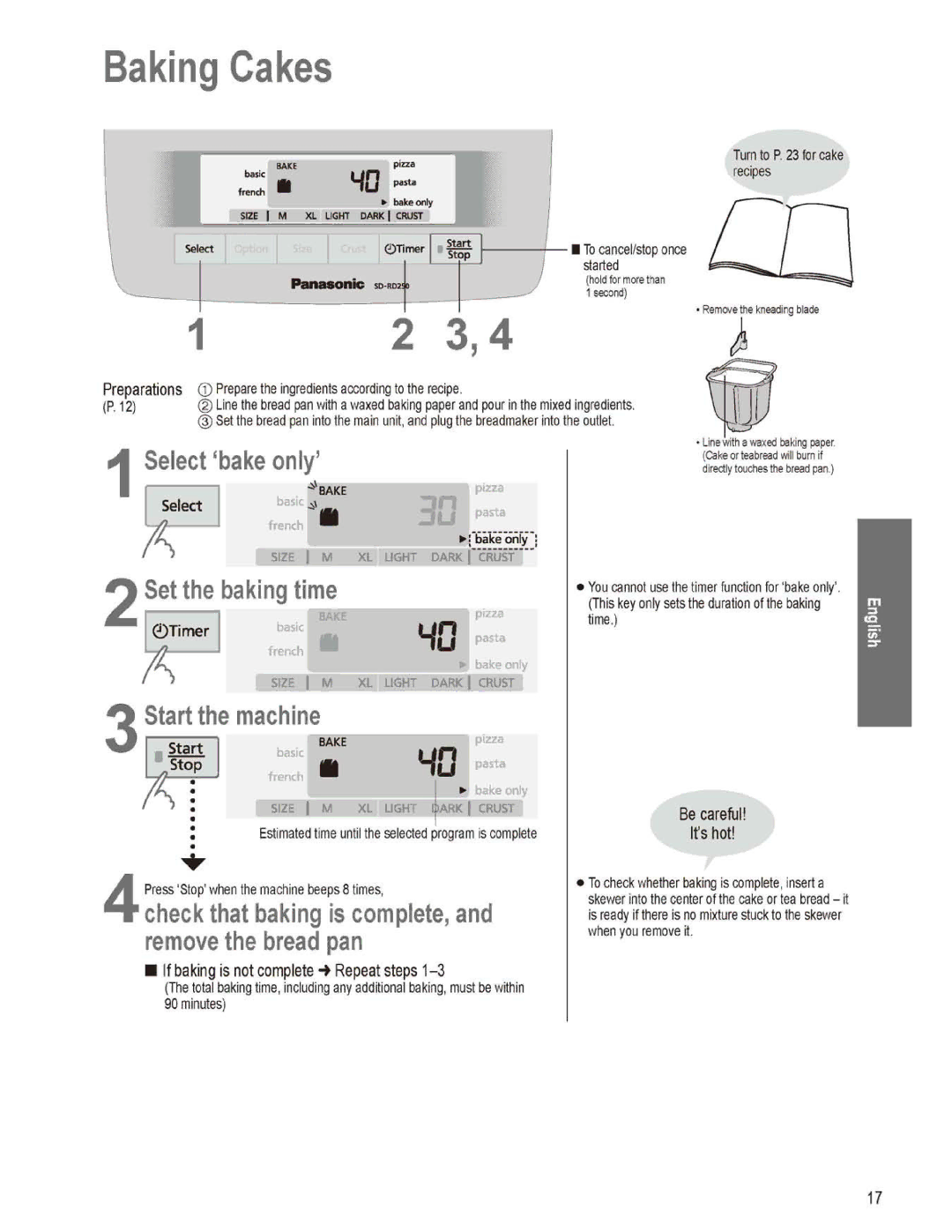 Panasonic SD-RD250 manual 