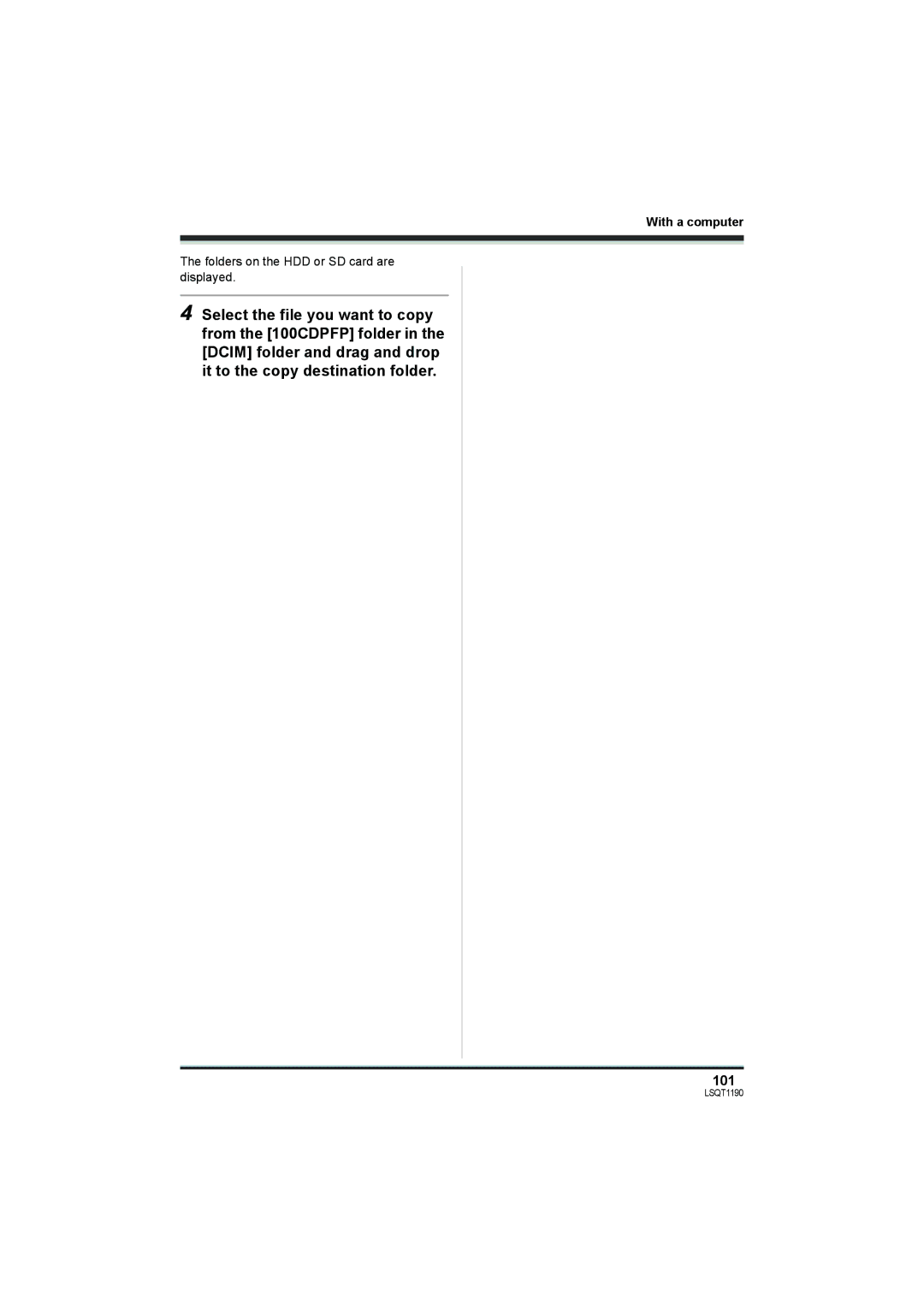 Panasonic SDR-H18, SDR-H200 operating instructions 101 