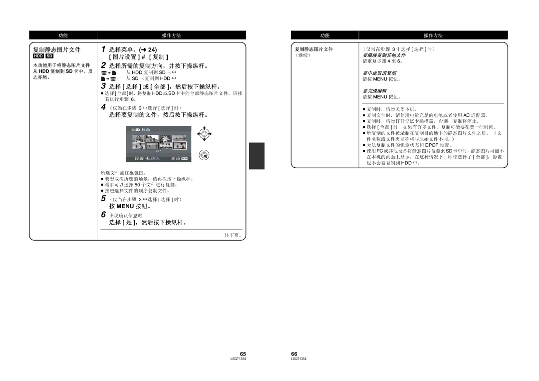 Panasonic SDR-H48GK manual 6566 