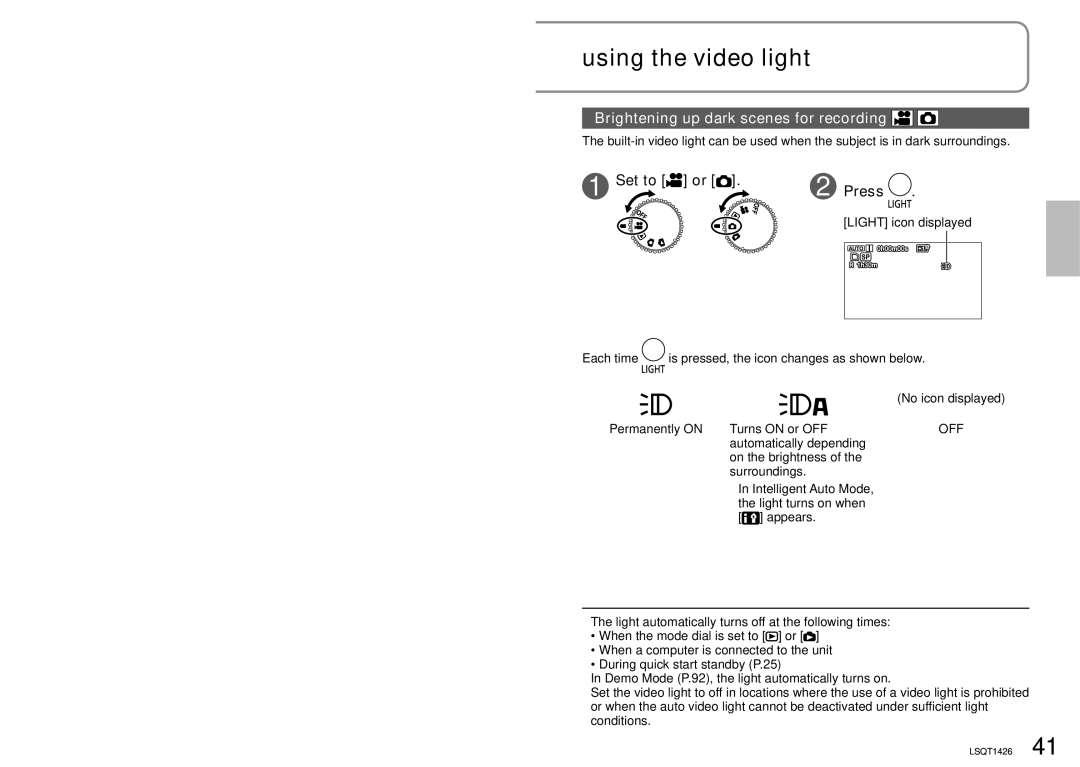 Panasonic SDR-S15PC Recording 6 Recording in WEB Mode, Recording for posting videos on YouTube WEB Mode, Set to 