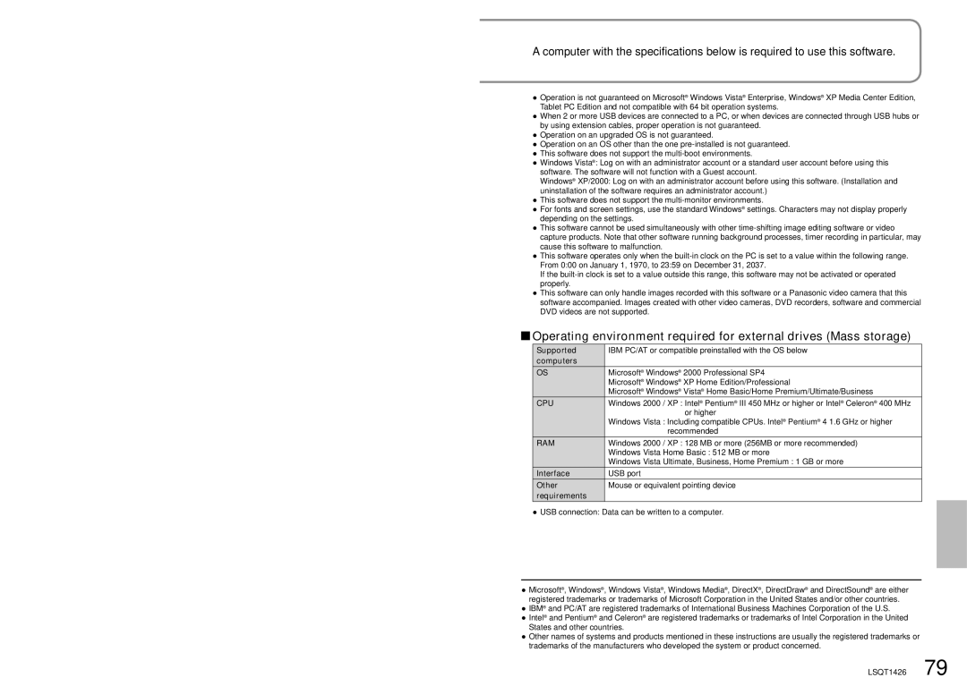 Panasonic SDR-S15PC operating instructions Cpu 