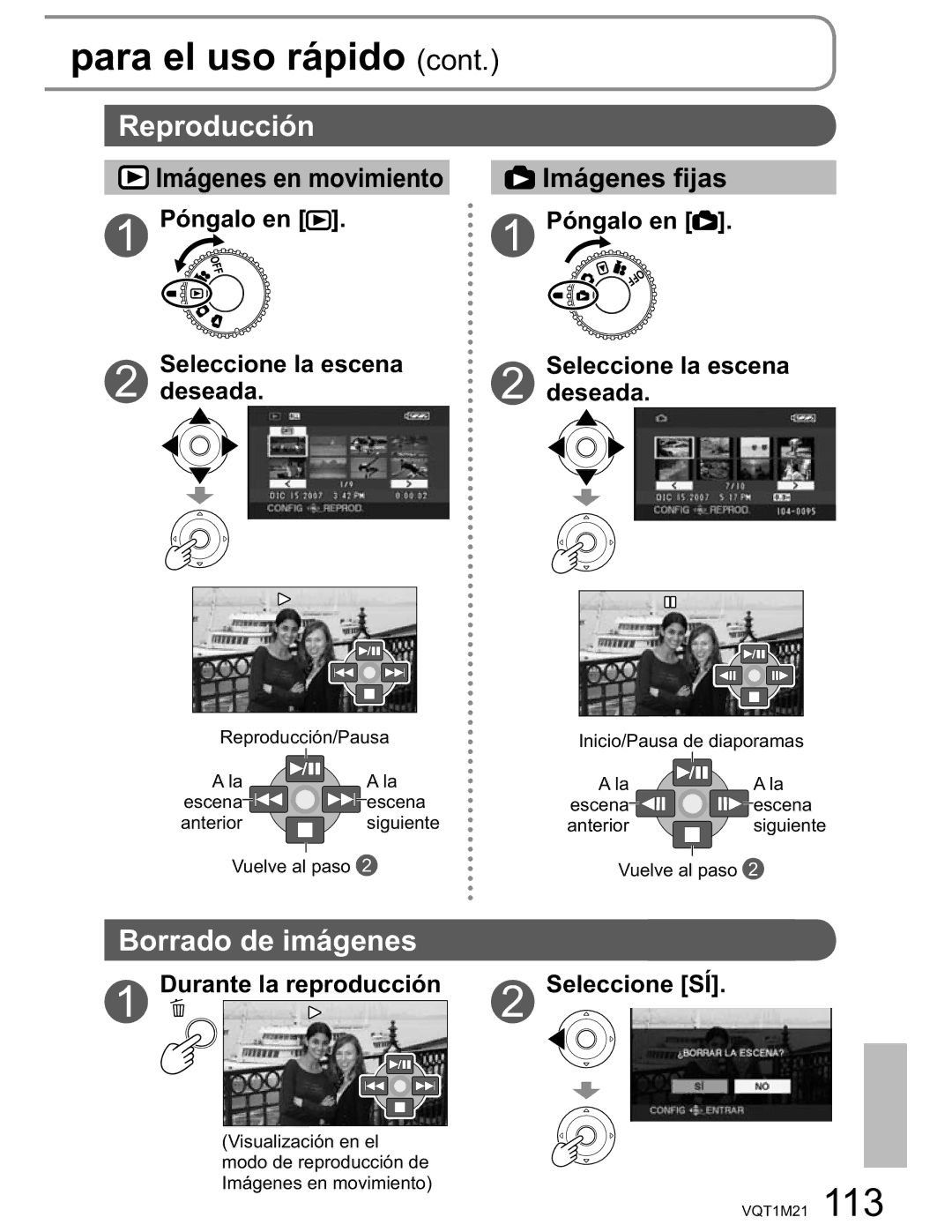 Panasonic SDR-SW20PC operating instructions Póngalo en, Durante la reproducción Seleccione SÍ 