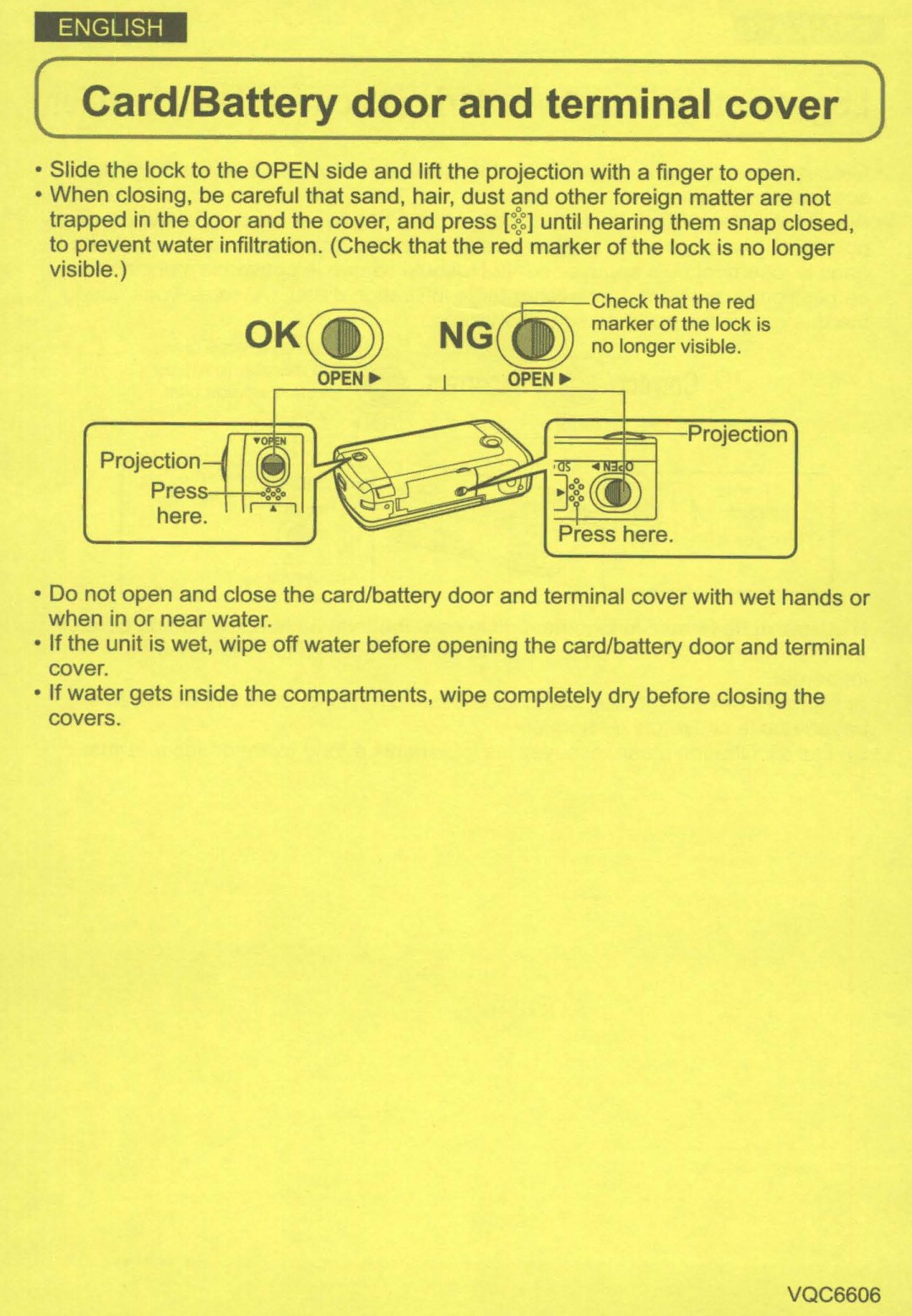 Panasonic SDR-SW20PC operating instructions Ok~ 