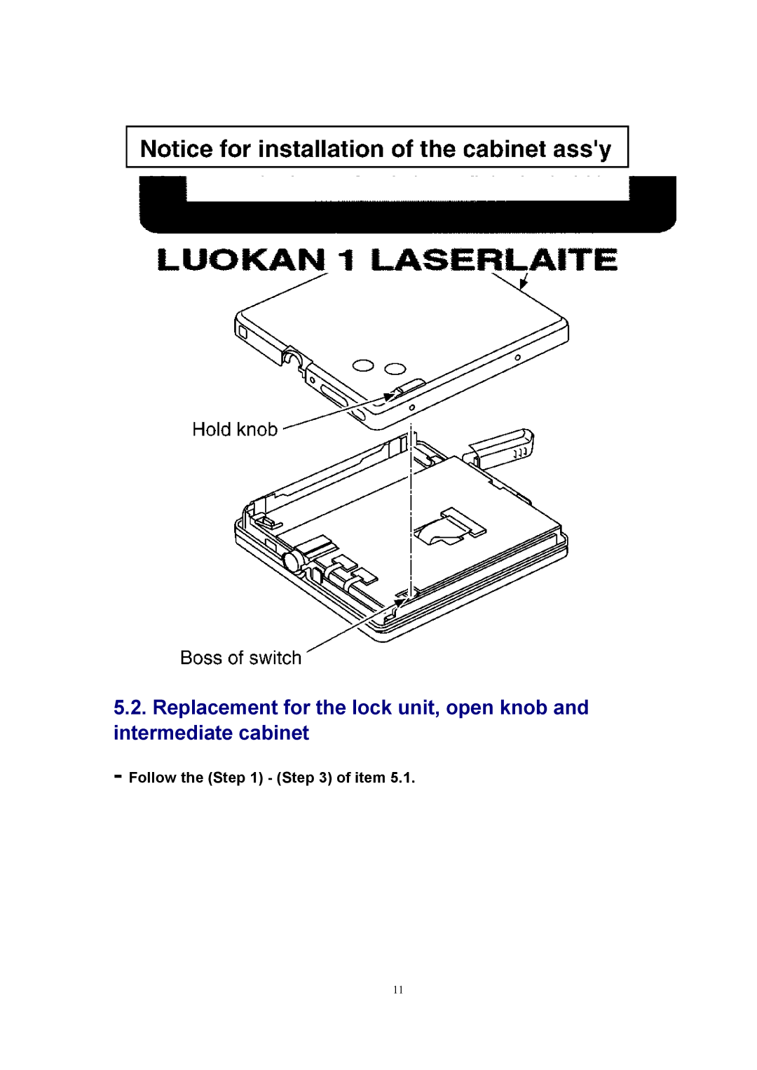 Panasonic SJ-MJ88 manual Follow the of item 