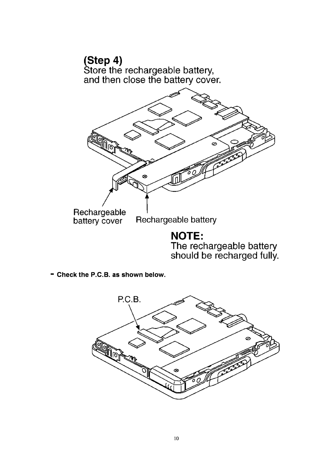Panasonic SJ-MJ88 manual Check the P.C.B. as shown below 