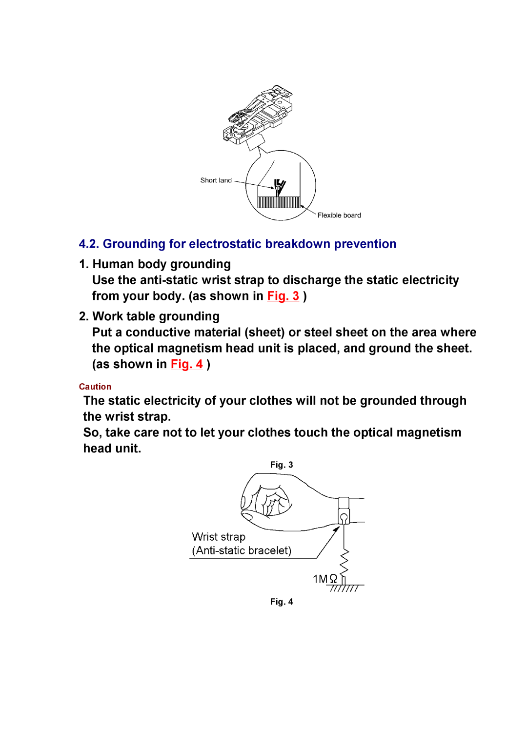 Panasonic SJ-MR230DGK specifications Grounding for electrostatic breakdown prevention 