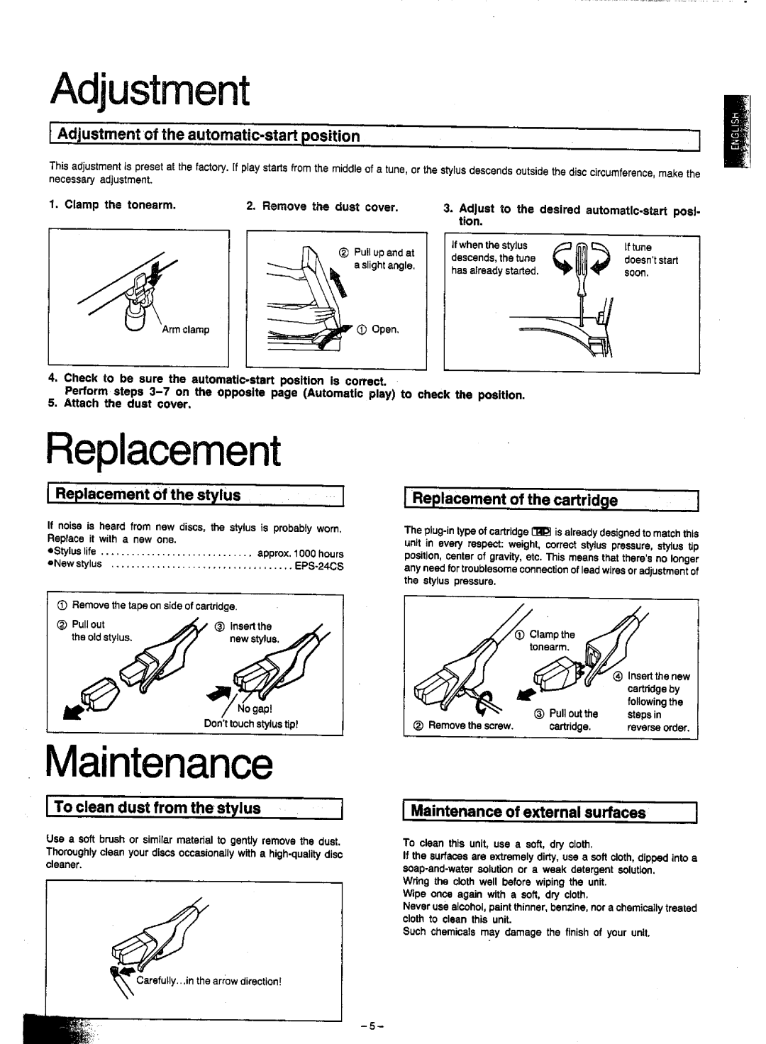 Panasonic SL-J120 manual 