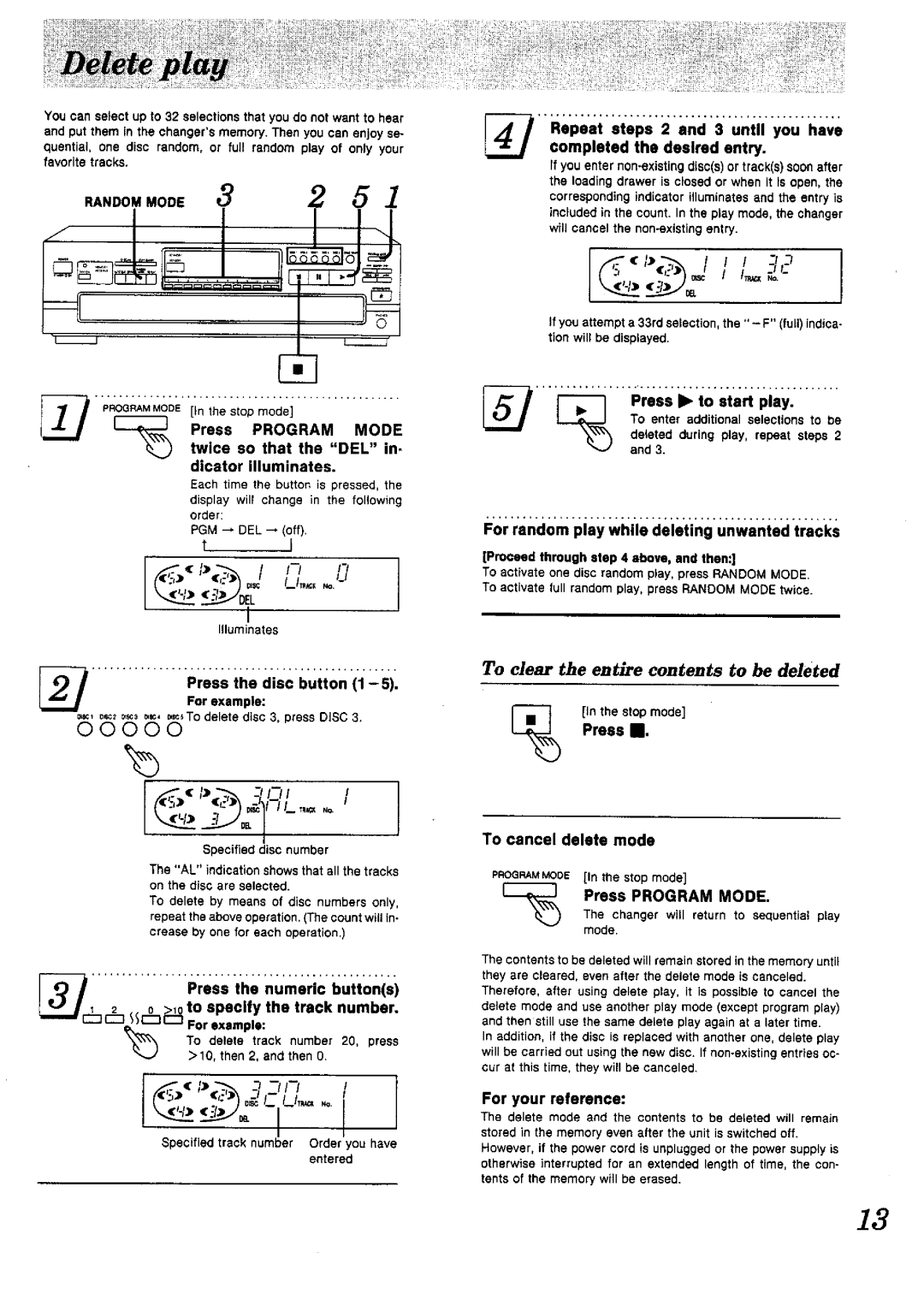 Panasonic SL-PD1010 manual 