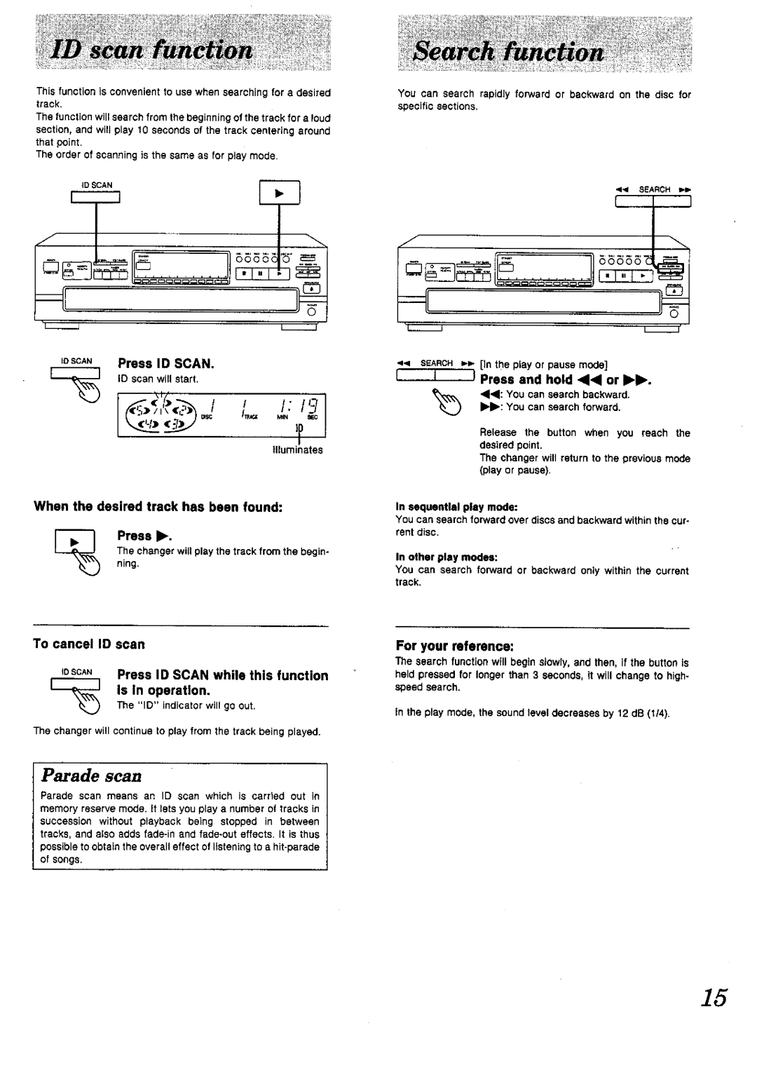 Panasonic SL-PD1010 manual 