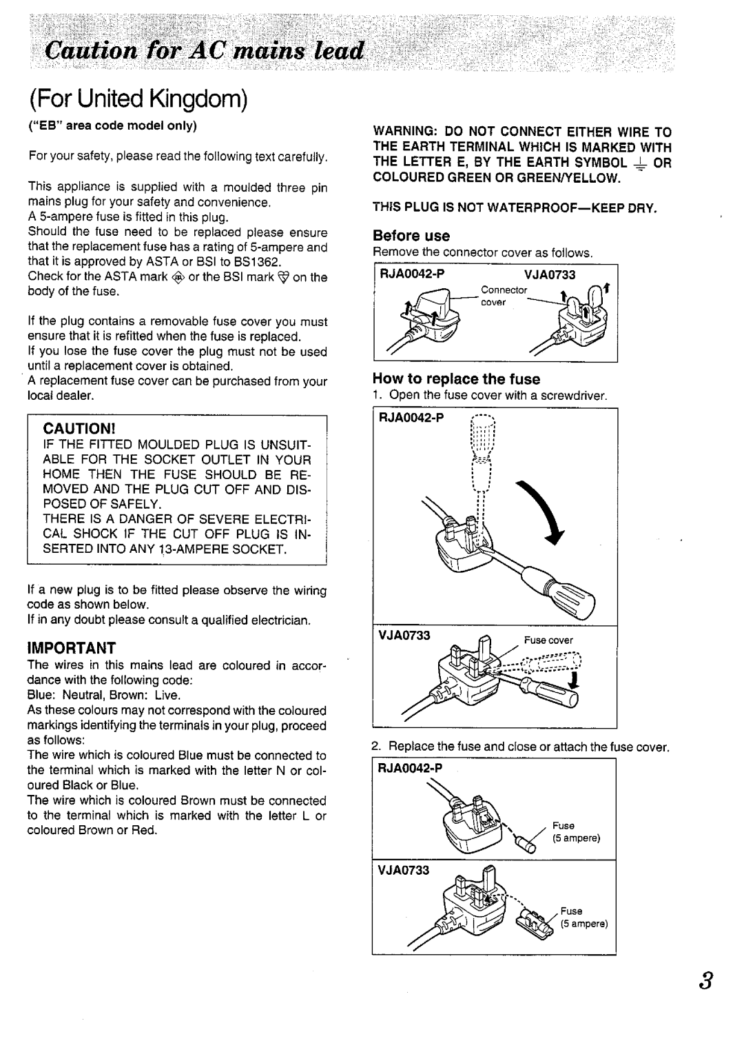 Panasonic SL-PD1010 manual 