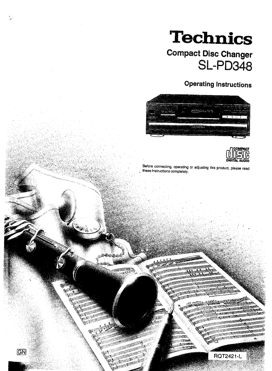 Panasonic SL-PD1348 manual 