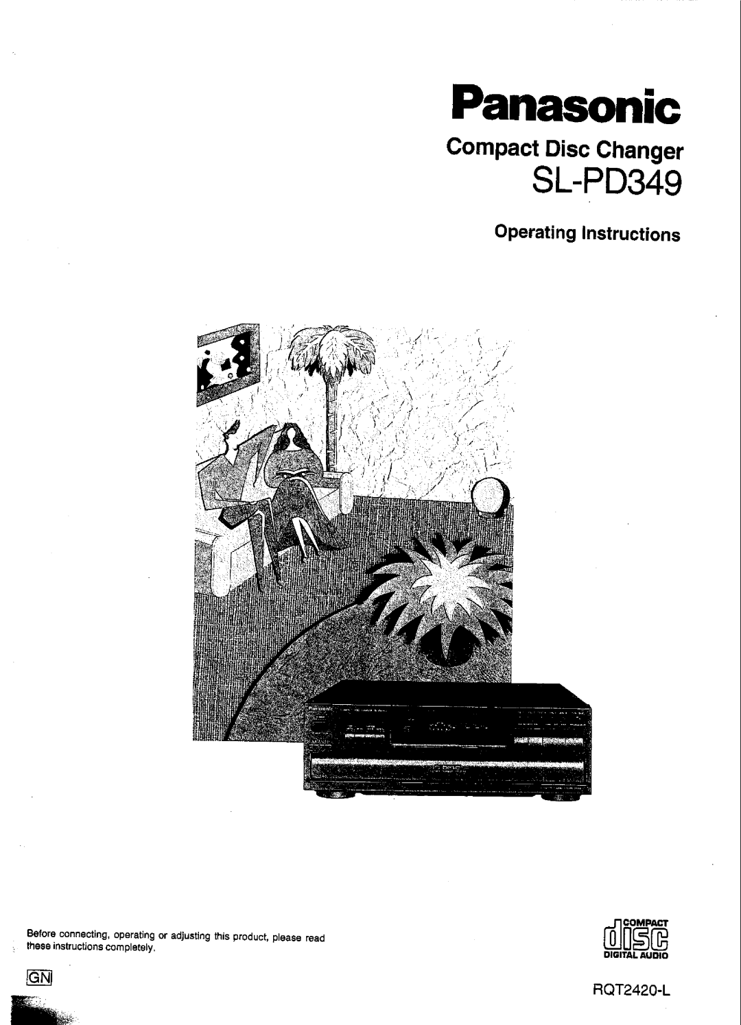 Panasonic SL-PD1349 manual 