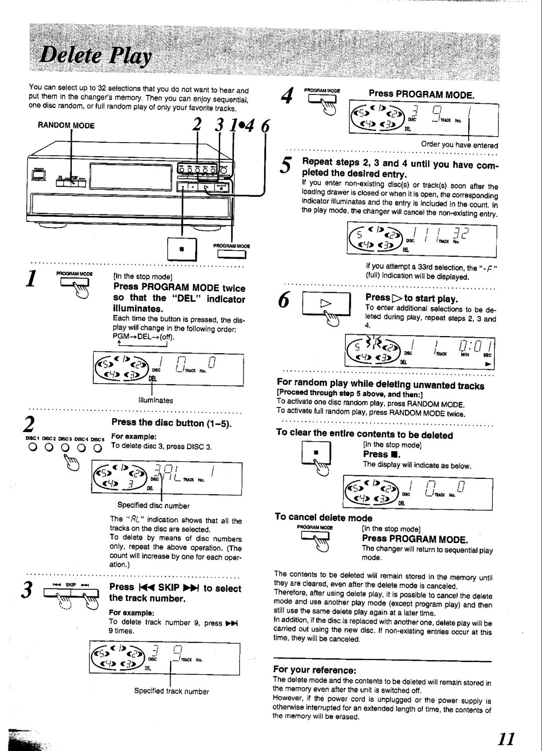 Panasonic SL-PD1349 manual 