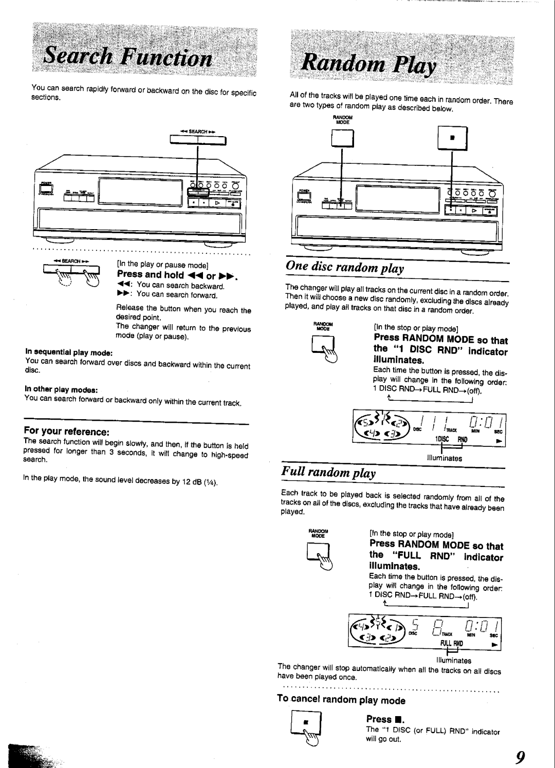 Panasonic SL-PD1349 manual 