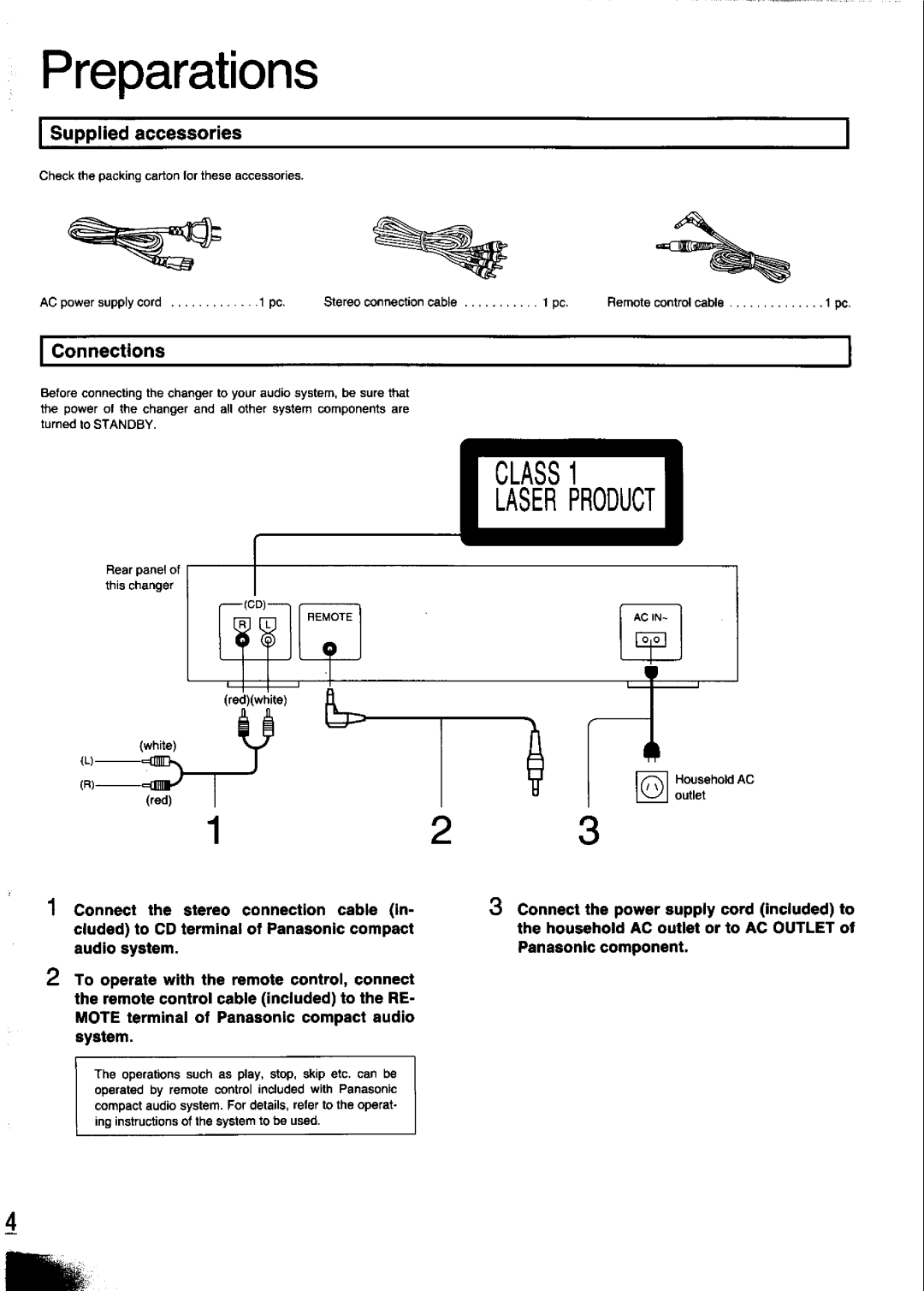 Panasonic SL-PD347 manual 