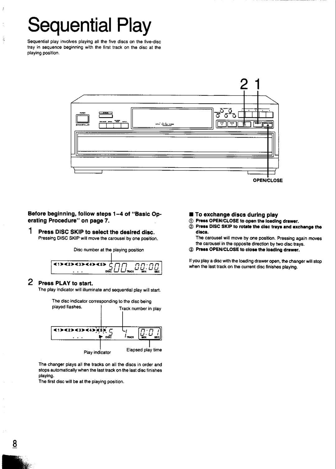 Panasonic SL-PD347 manual 