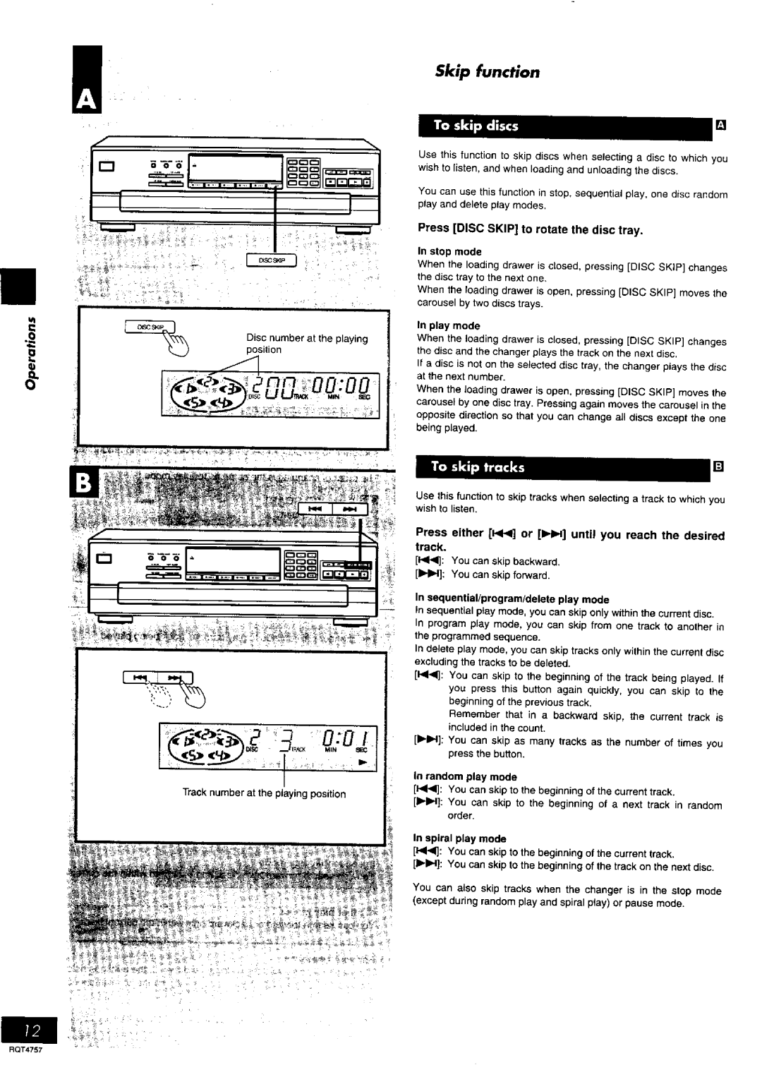 Panasonic SL-PD8, SL-PD6 manual 