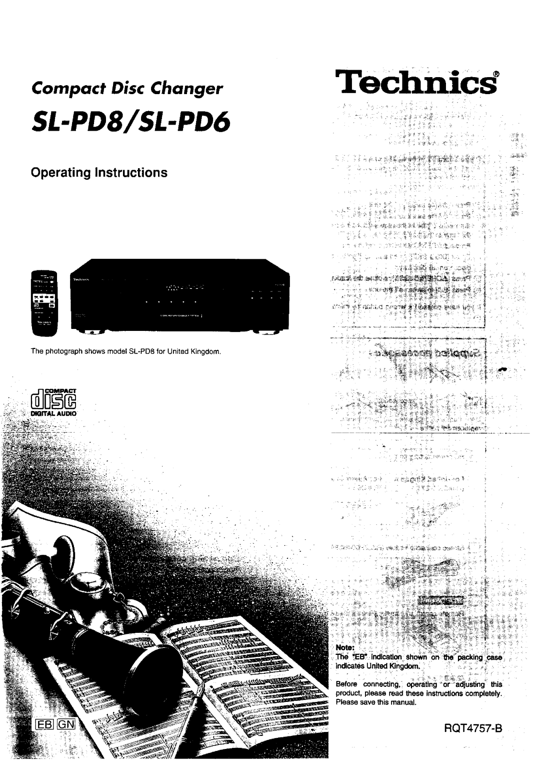 Panasonic SL-PD6, SL-PD8 manual 