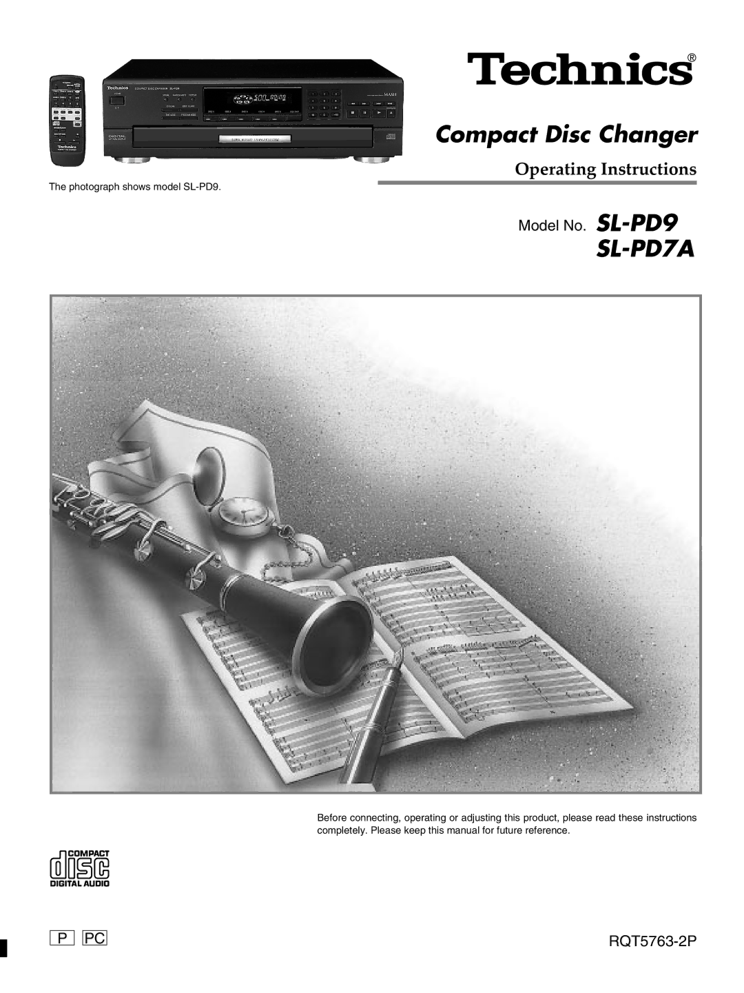 Panasonic SL-PD7A, SL-PD9 manual 