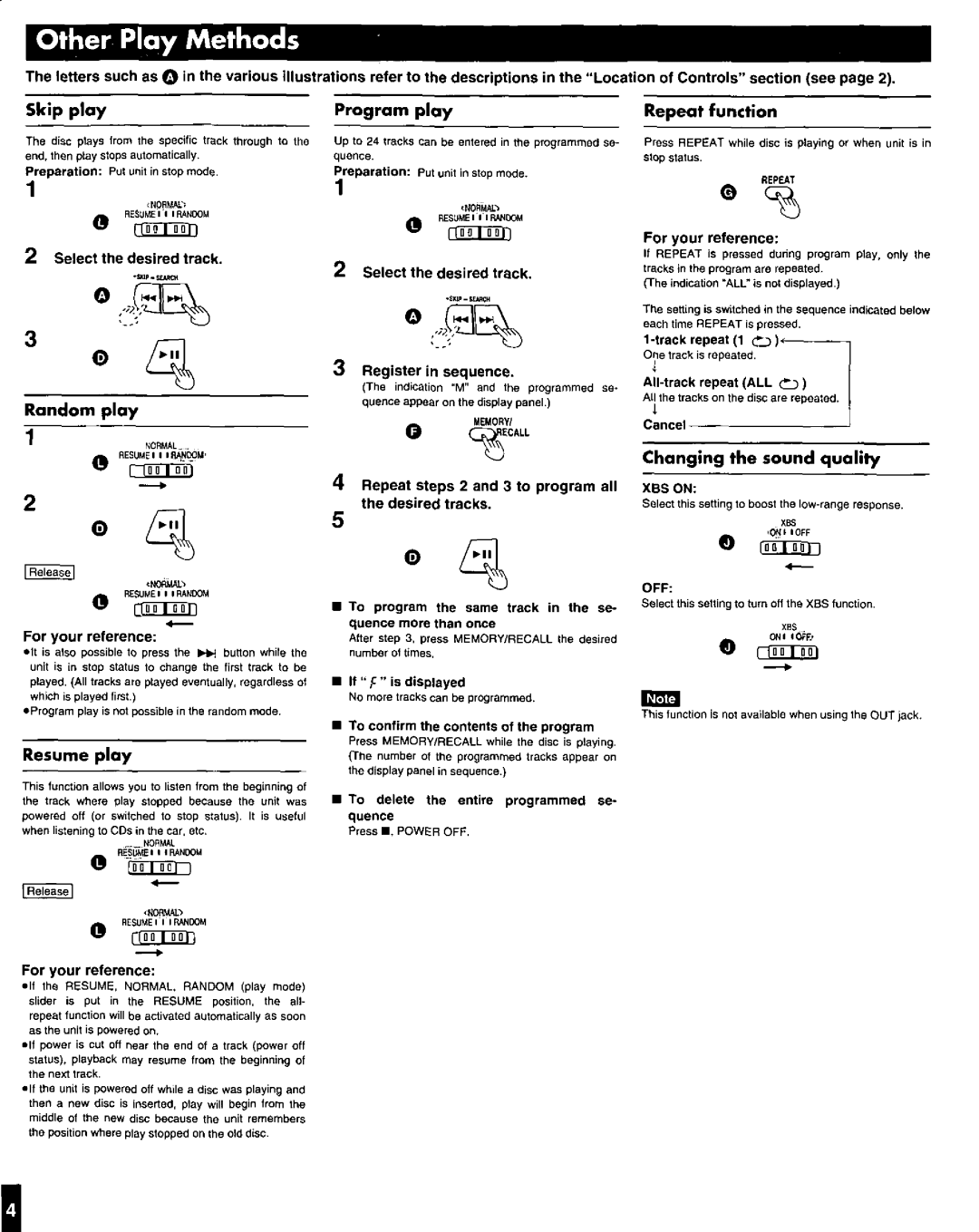 Panasonic SL-S202 manual 