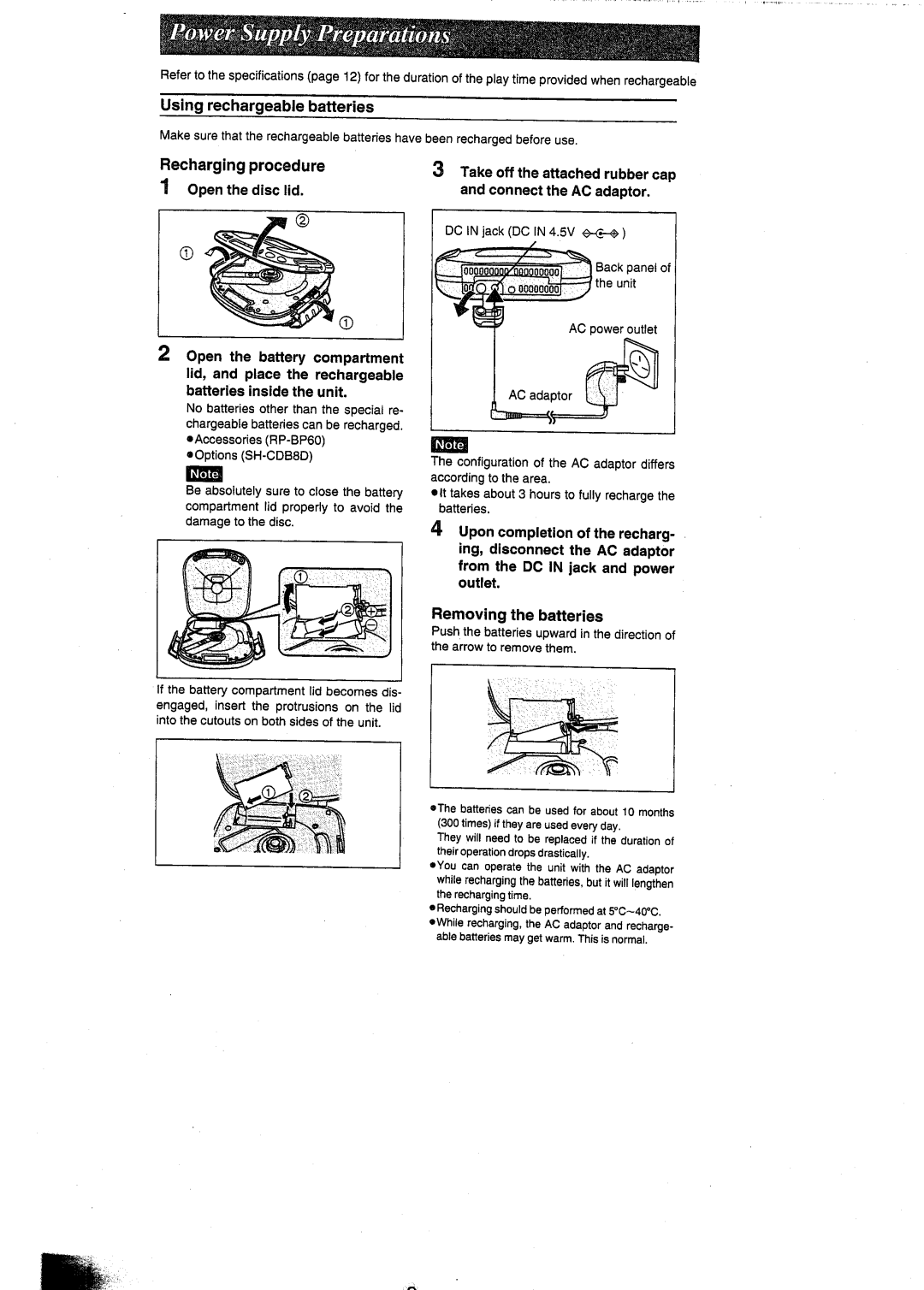 Panasonic SL-SW404 manual 