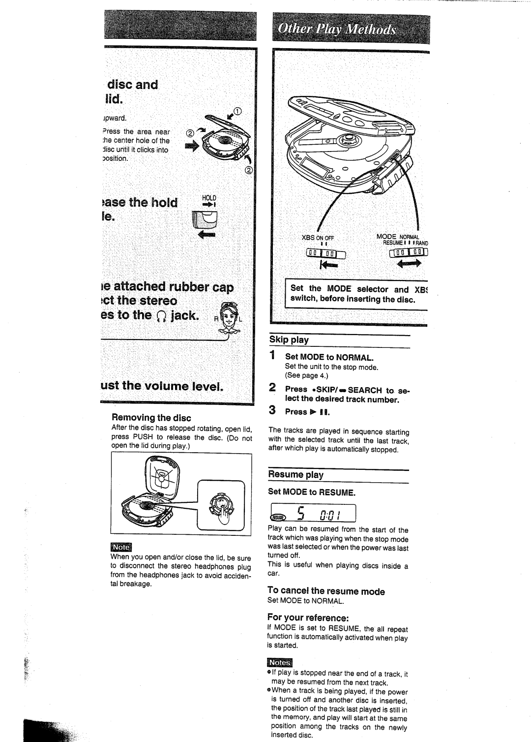 Panasonic SL-SW404 manual 