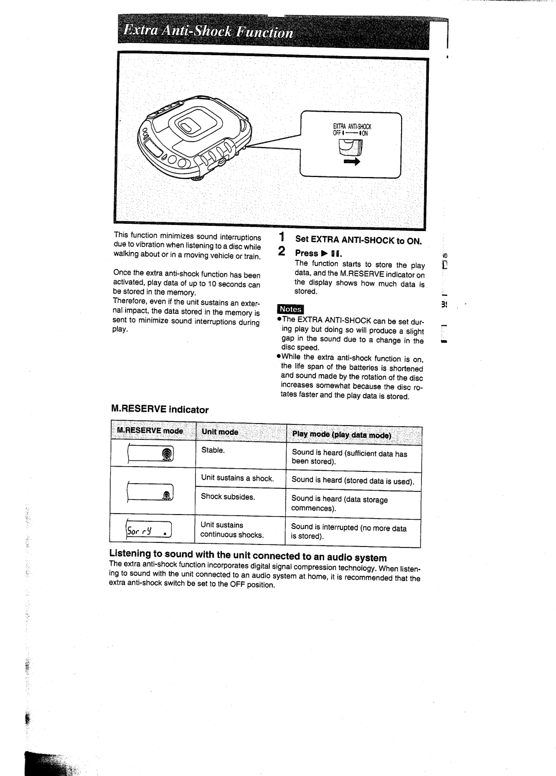 Panasonic SL-SW404 manual 