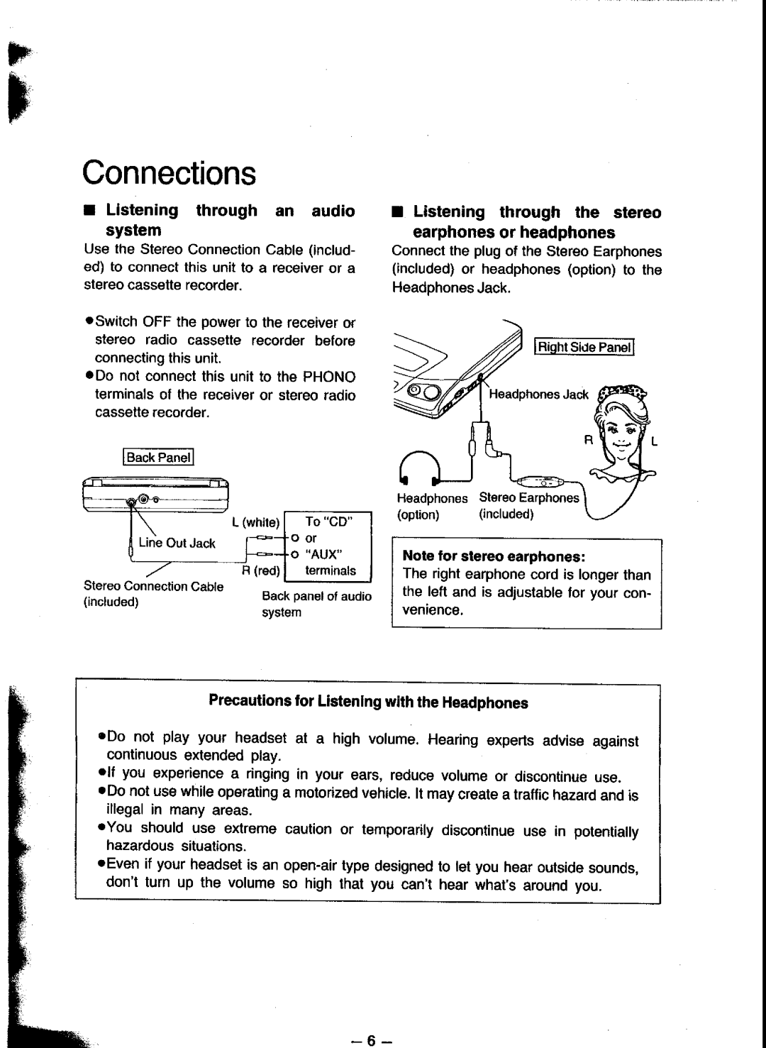 Panasonic SL-XP300 manual 