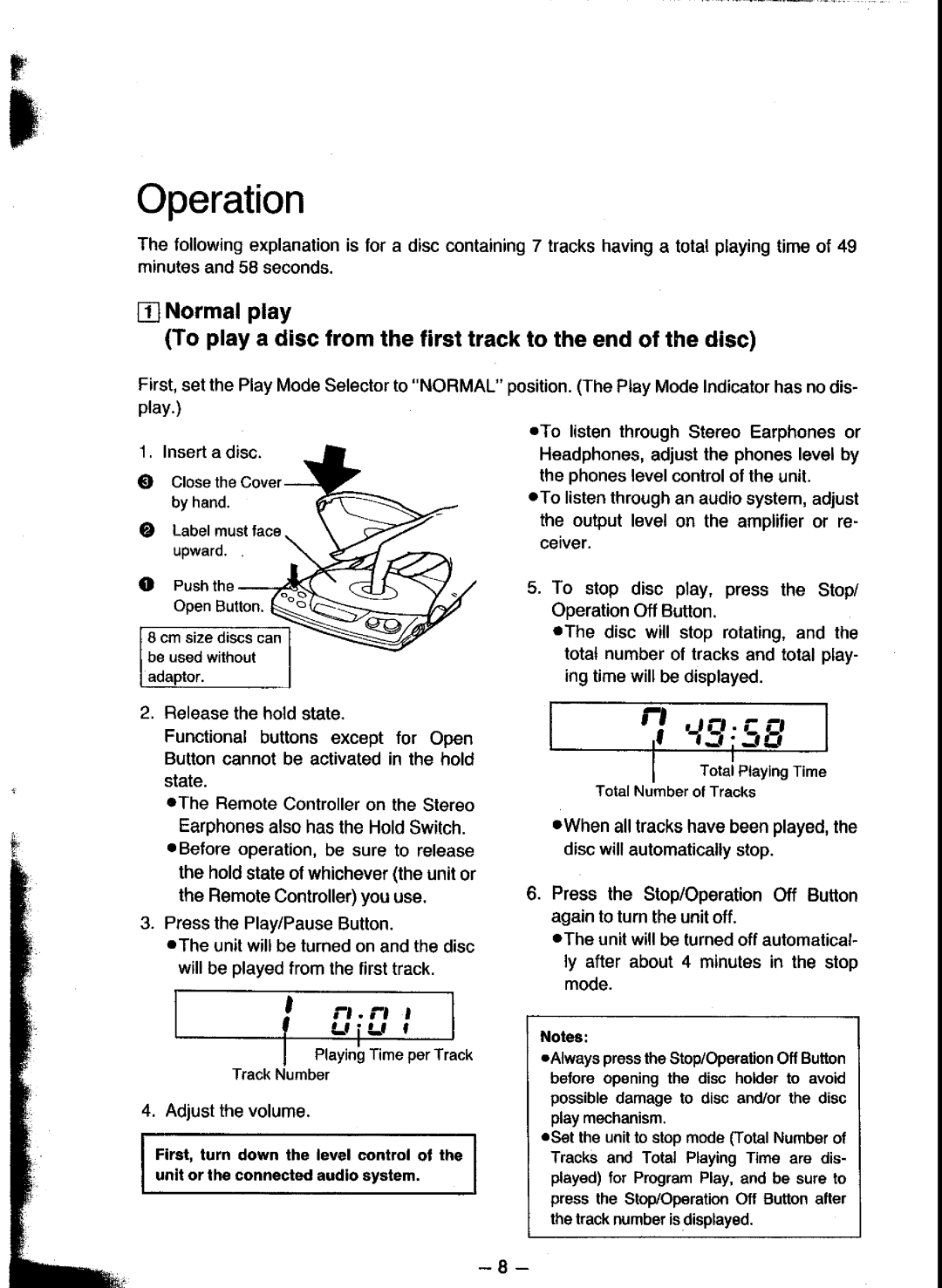 Panasonic SL-XP300 manual 