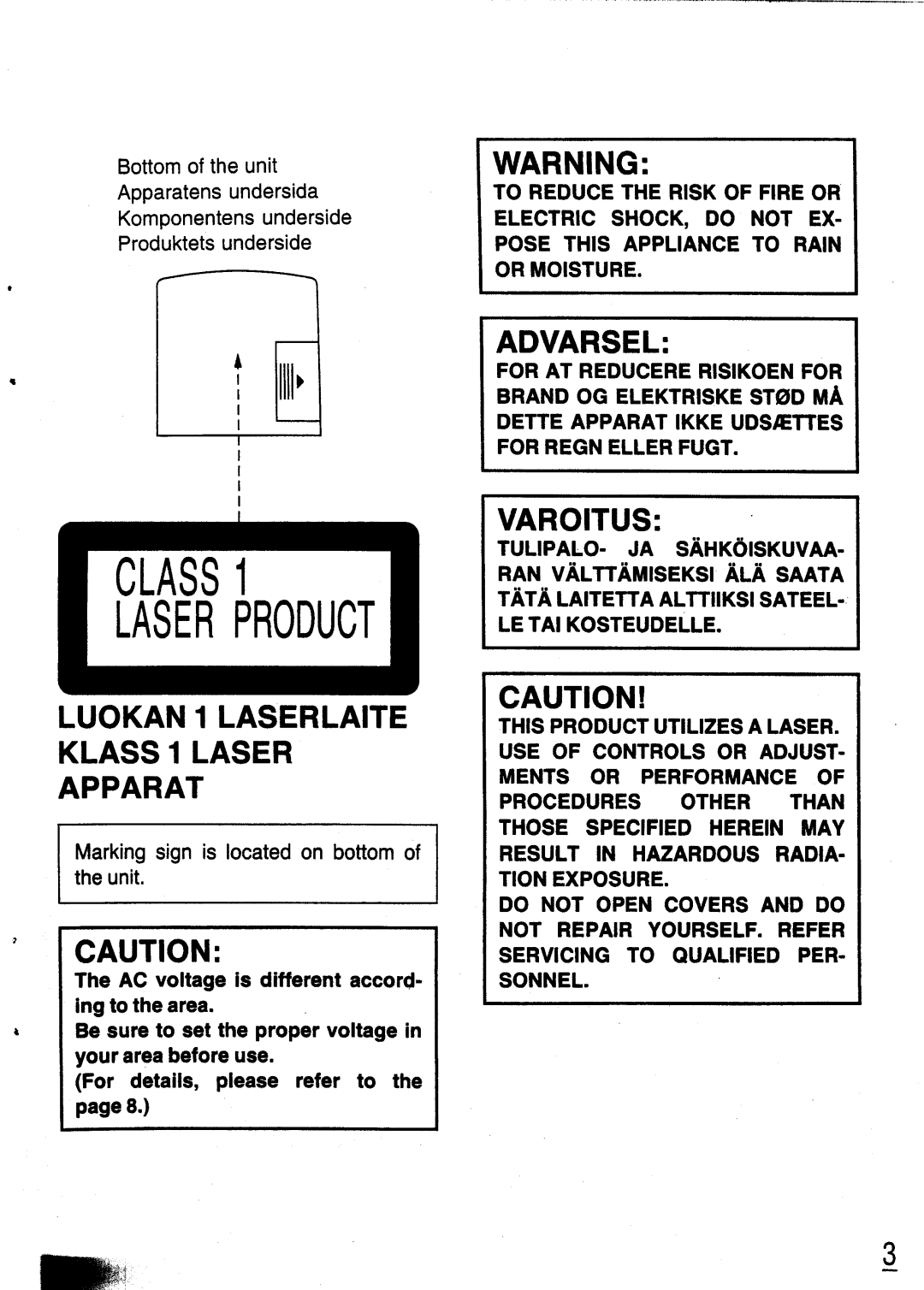 Panasonic SL-XP350 manual 